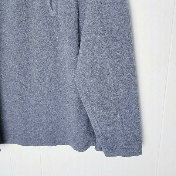 L.L. Bean Gray 1/4 Zip Fleece Pullover Jacket Men XL - Picture 8 of 12